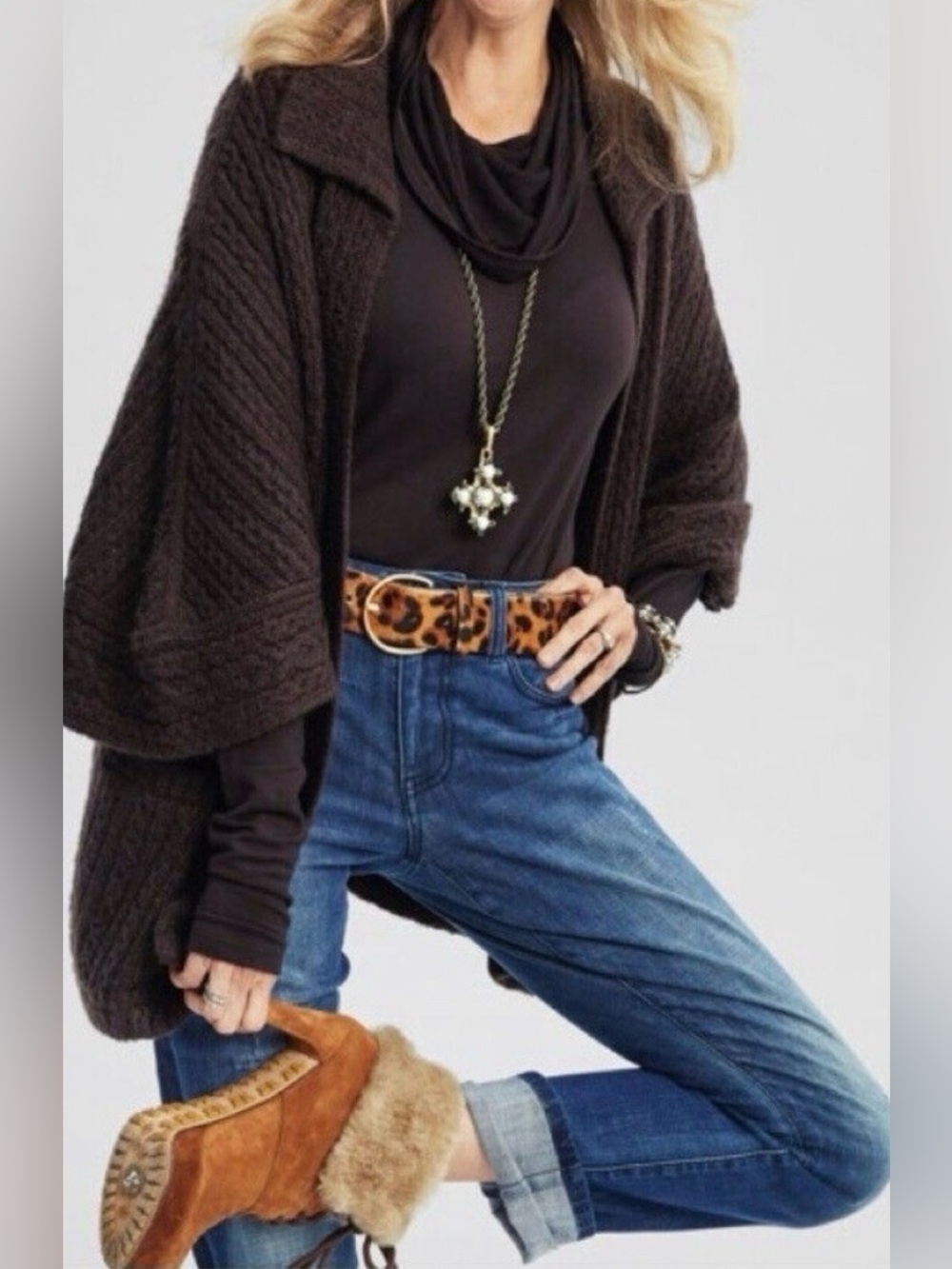 EUC CAbi Repose Cape / Open Cardigan - Sz XS/SM